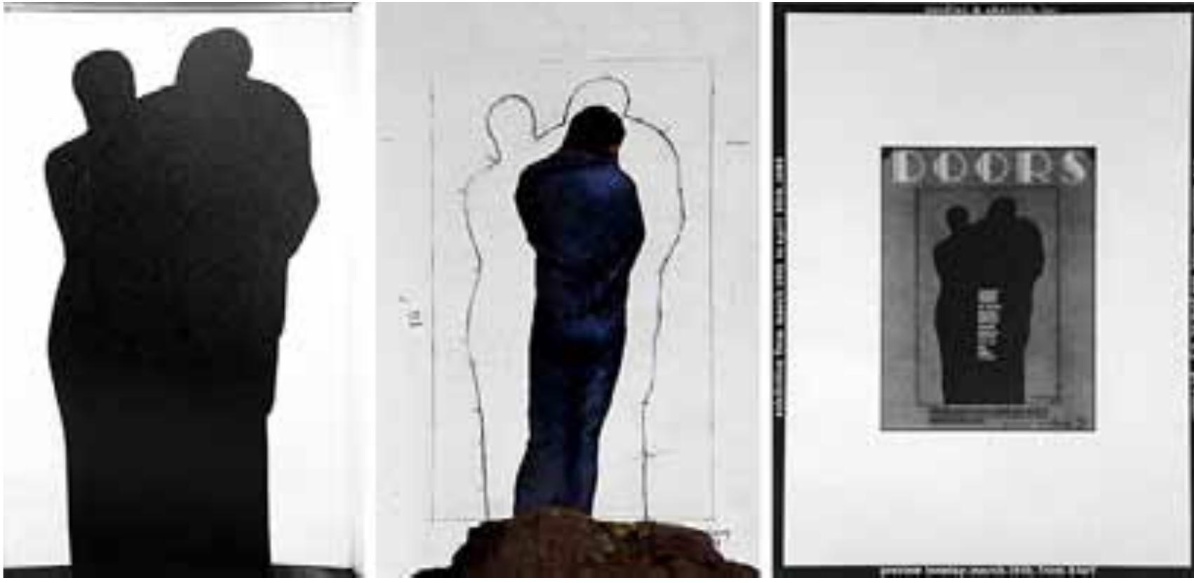 Marcel duchamp (france, 1887-1968). replica of door for