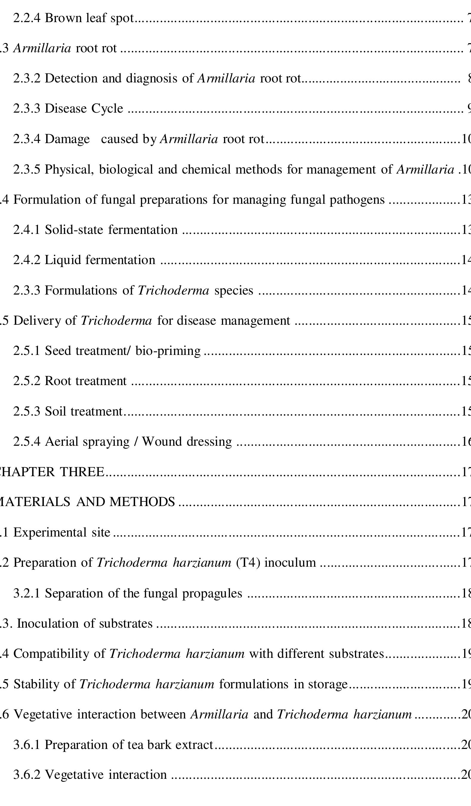 Table 2 - from Formulation of Trichoderma harzianum and its