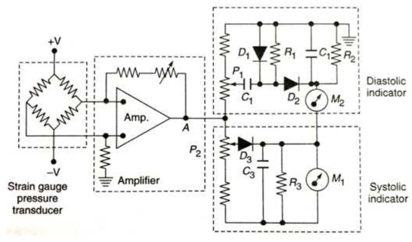 11: circuit diagram for measurement of arterial blood
