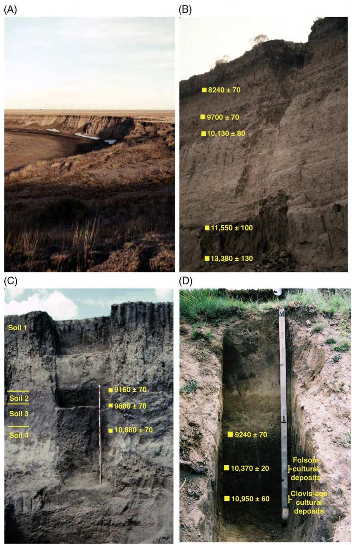 Large volumes of terminal pleistocene and early holocene
