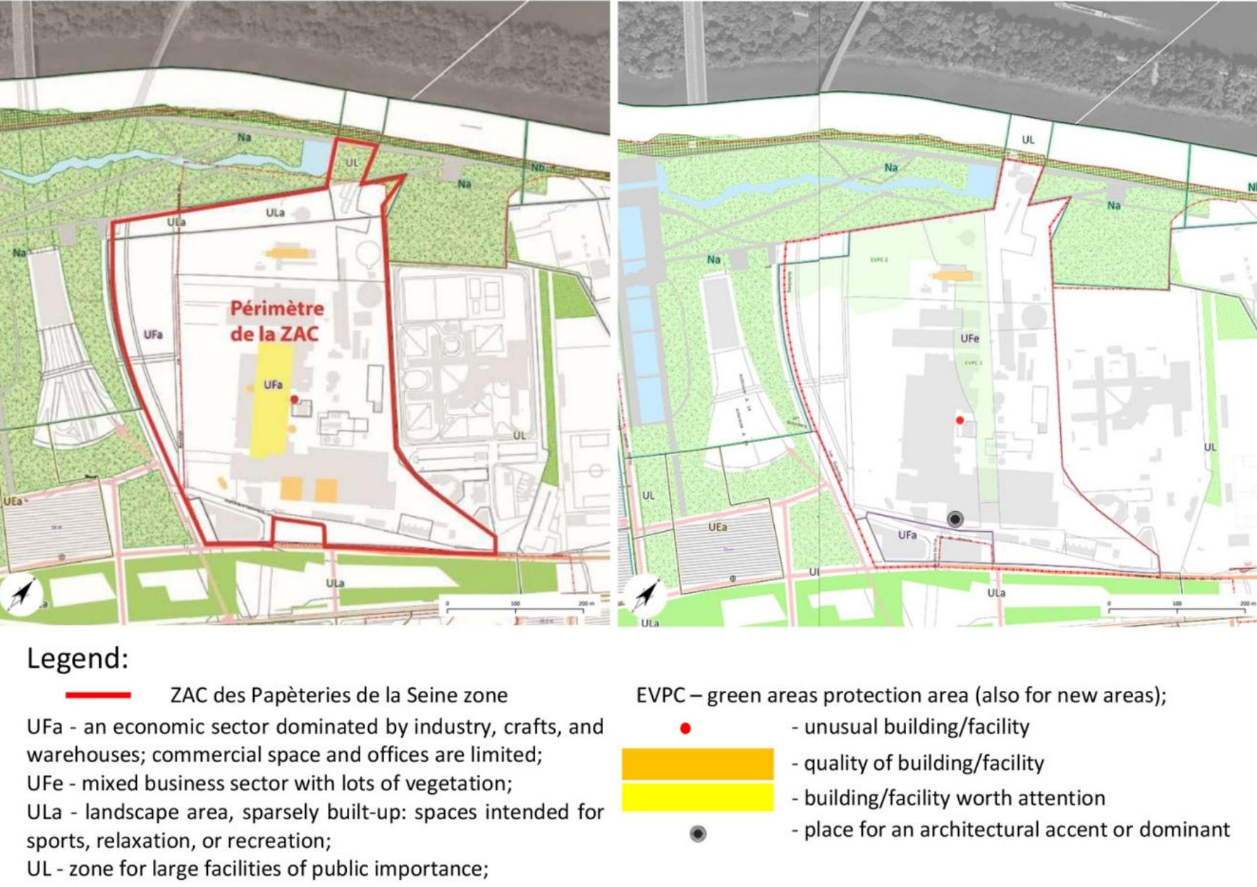 changes in the formation of functional zones in the plans