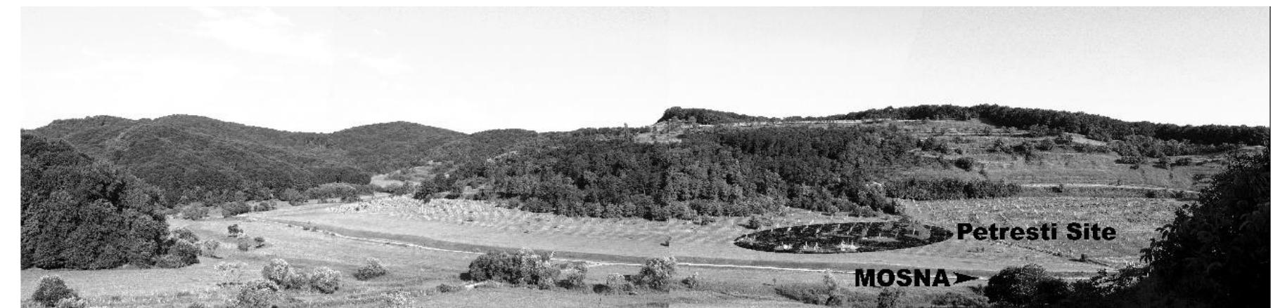 Analyzing the horizontal stratigraphy from the article with final details of the archaeological research from here, we find that — at least from the point of view of horizontal stratigraphy — it is a single horizon of Petresti construction, not two, as you can see — more typological-stylistically — at the authors of the article (In fact, materials from the pits — which reflect initiation rituals — are compared with materials from level).  In a word we will see further that the rituals in the foundation level have a lot of bichrome and trichrome painted material and the painting from the level is made with white on the entire surface of the vessel and with black, so bichrome. Rarely, the painting is not on the white background of the vessel but similar to the foundation pits>. This is clearly seen in view of the pits profile, most of which are closed by the remains of the surface dwellings®. A  simple analysis of Figures 2-3 shows that the pits — at least — were fragmented vertically, resulting two horizontal levels.  Eloquent examples are the pits: 1 — numbered in Fig. 3, but existing (with no number) at Fig. 2; 2 — the only numbered in Fig. 2, but with a imprint in Fig. 3 and all other pits numbered in Fig. 3 but with a imprint in Fig. 2. The ’imprint” consists in not filling the pit area with dots in any cases. 