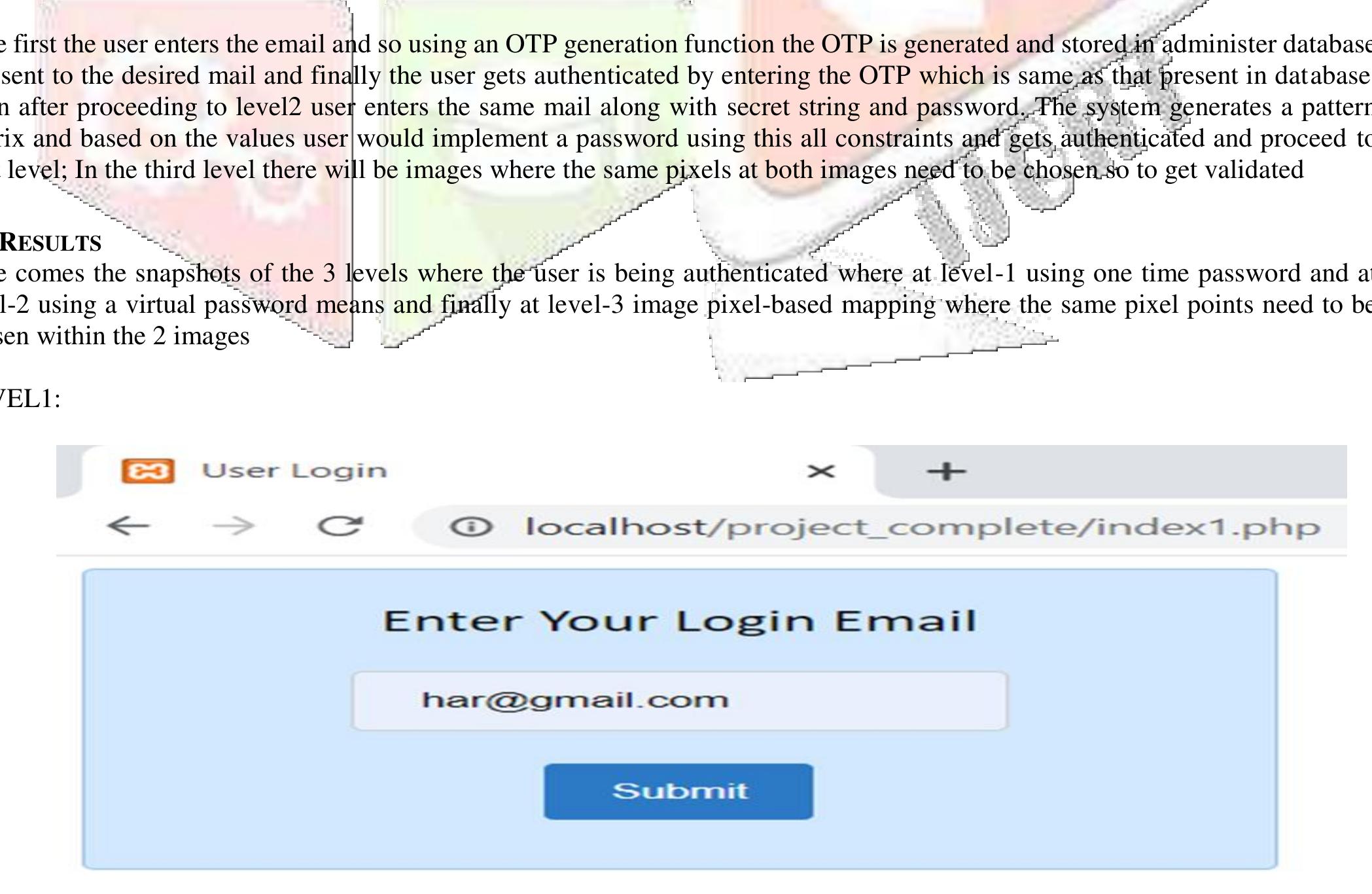 (PDF) Three Level Password Authentication System