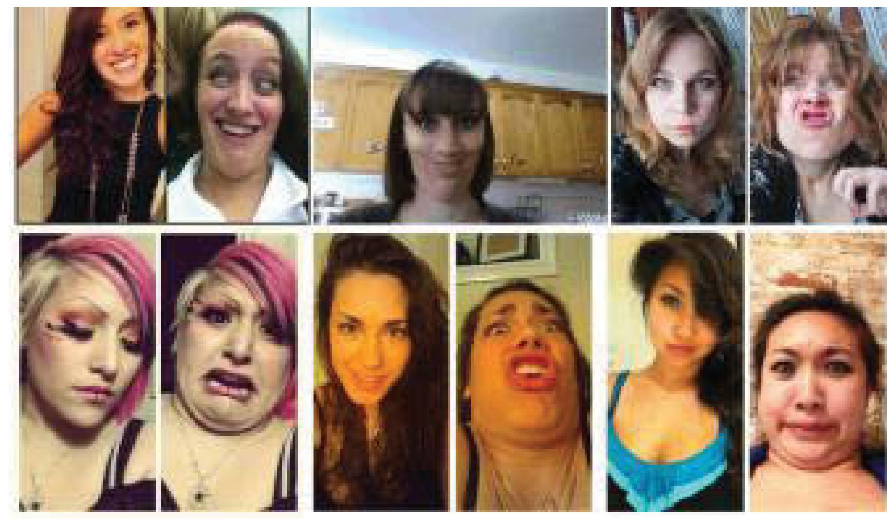 Figure 6.4 Examples of framing and close-up in PGUF memes 