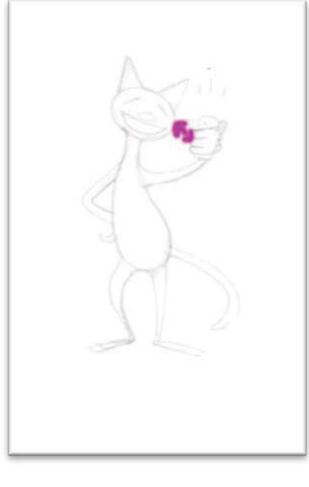 Figure 6.5 An illustration of a cat taking a selfie 