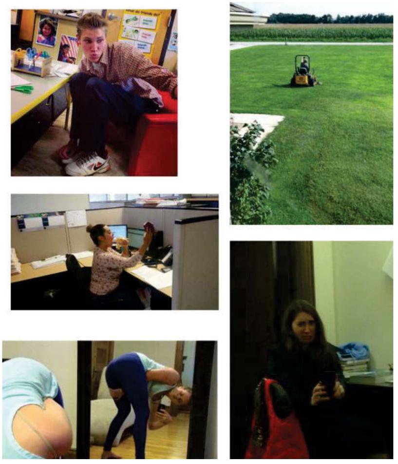 Figure 8.1 Publicly accessible images from ‘17 people caught taking selfies’ 