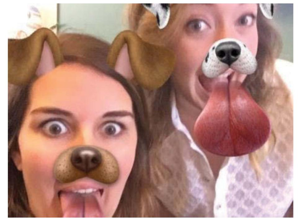 are not named on the Snapchat application.  take a selfie choosing an interactive filter and video or snap the event. The filters 