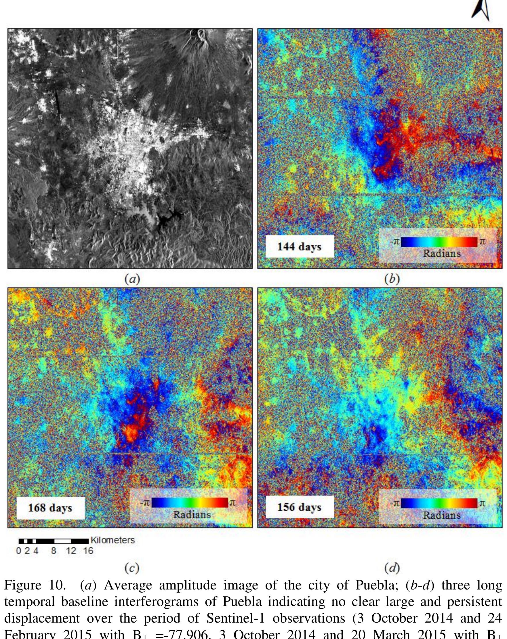 Figure 10 - Mexico City land subsidence in 2014–2015 with