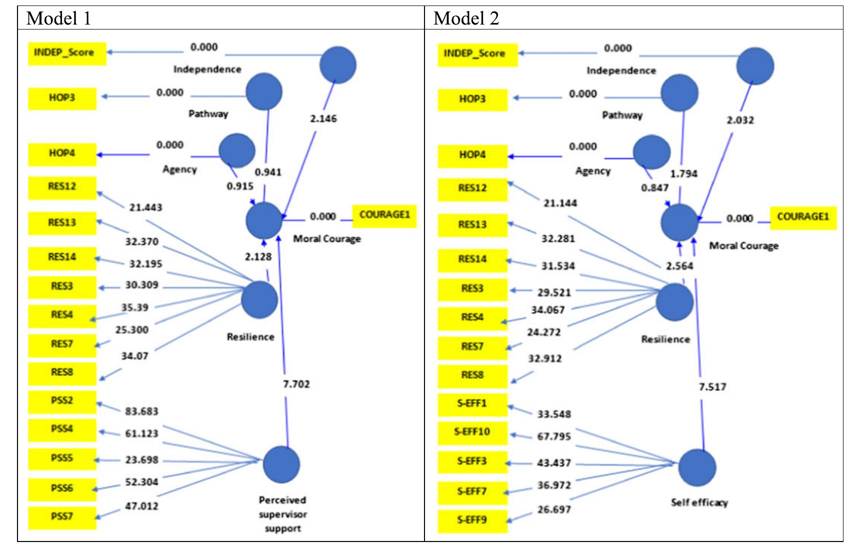 PLS structural model [Colour figure can be viewed at wileyonlinelibrary.com]  FIGURE 2 