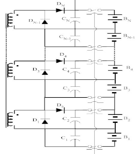 Ramp converter cell balancing topology. ramp converter cell