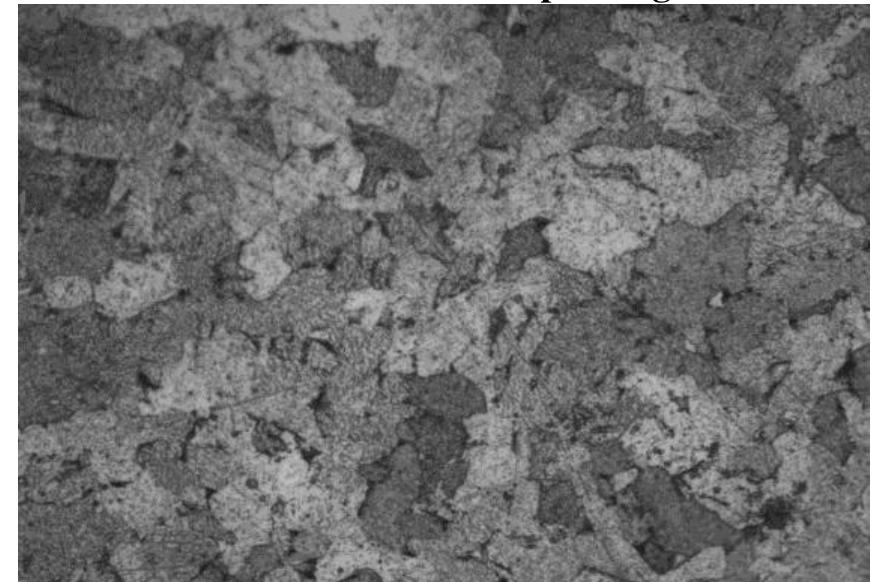 Metal Region Typical microstructure of weld metal region of weldments