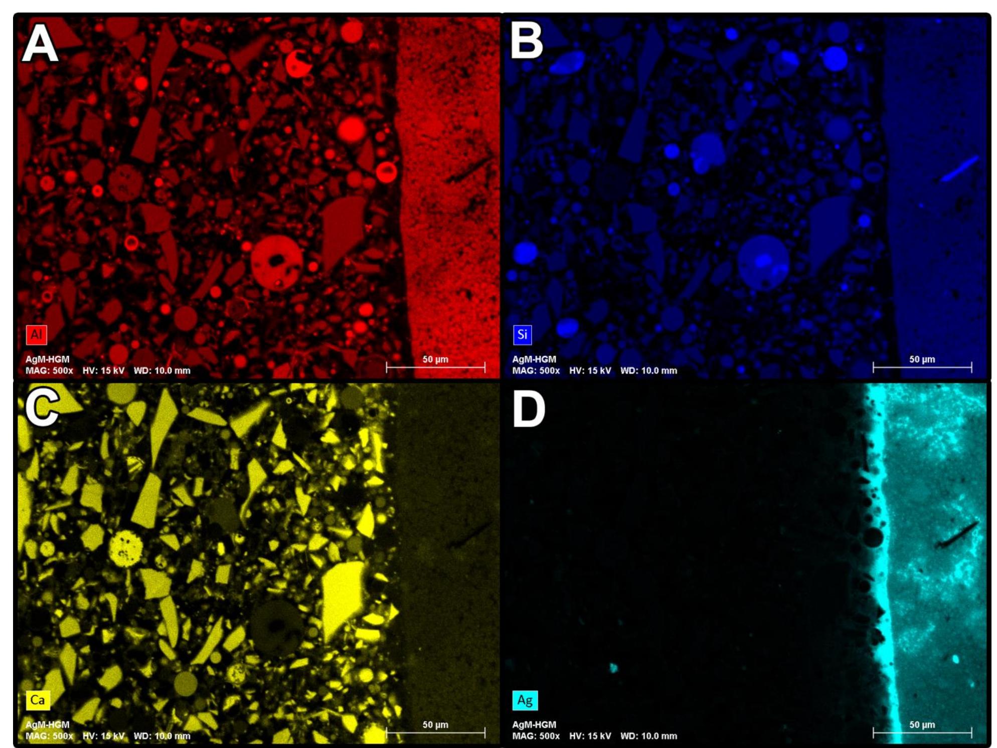 15 - sem eds elemental maps showing the spatial
