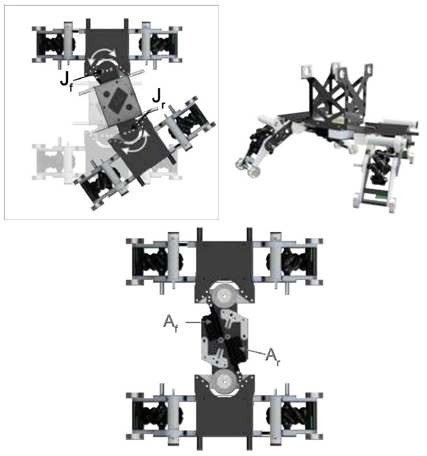 Rover structure. top left: the rover articulation (jy joint