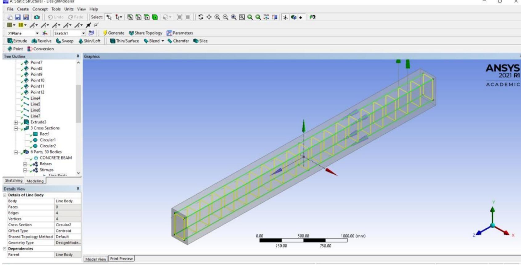 (PDF) Numerical Simulation of Reinforced Concrete beam Under Flexure ...