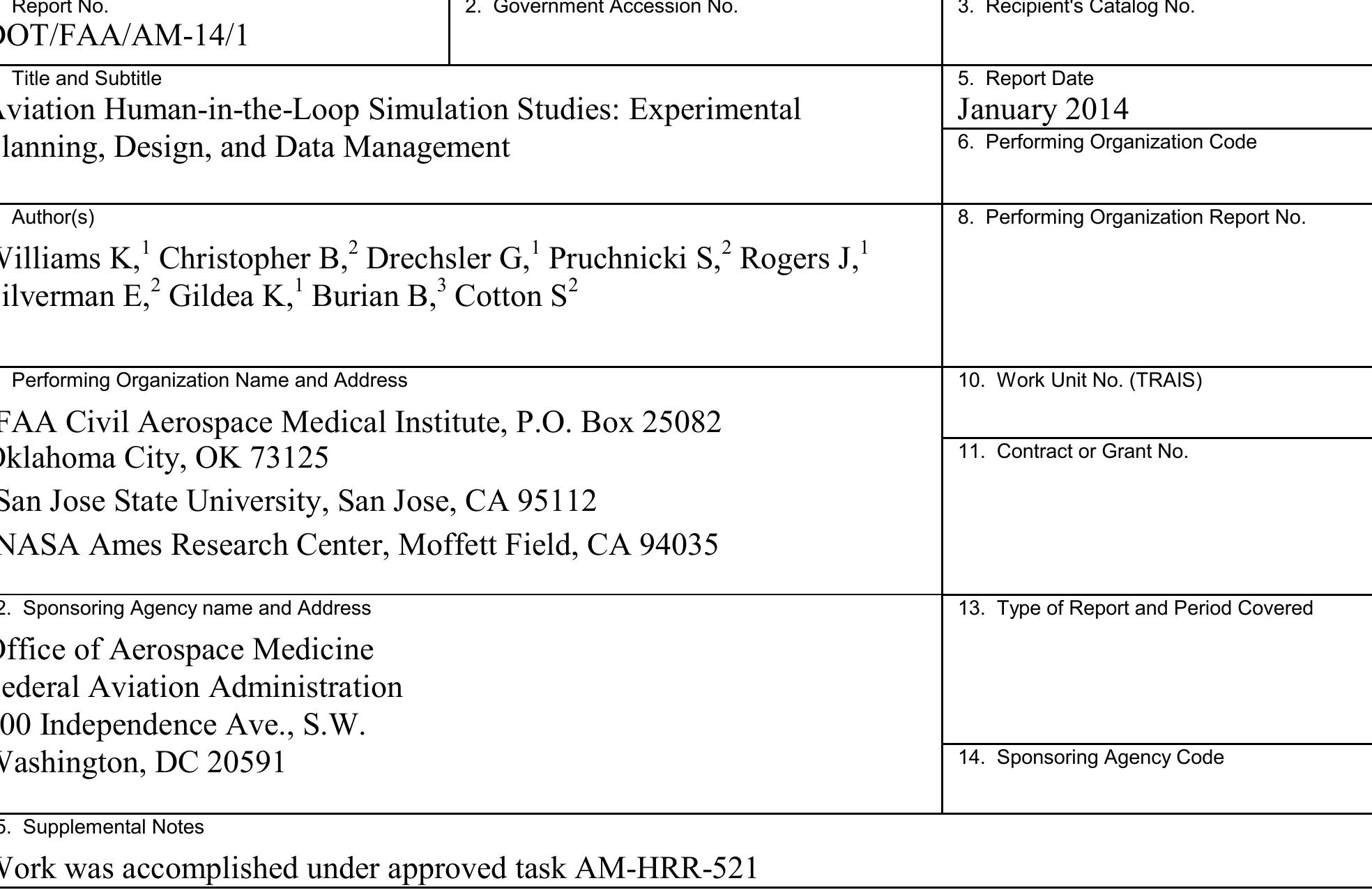 (PDF) Aviation Human-in-the-Loop Simulation Studies: Experimental ...