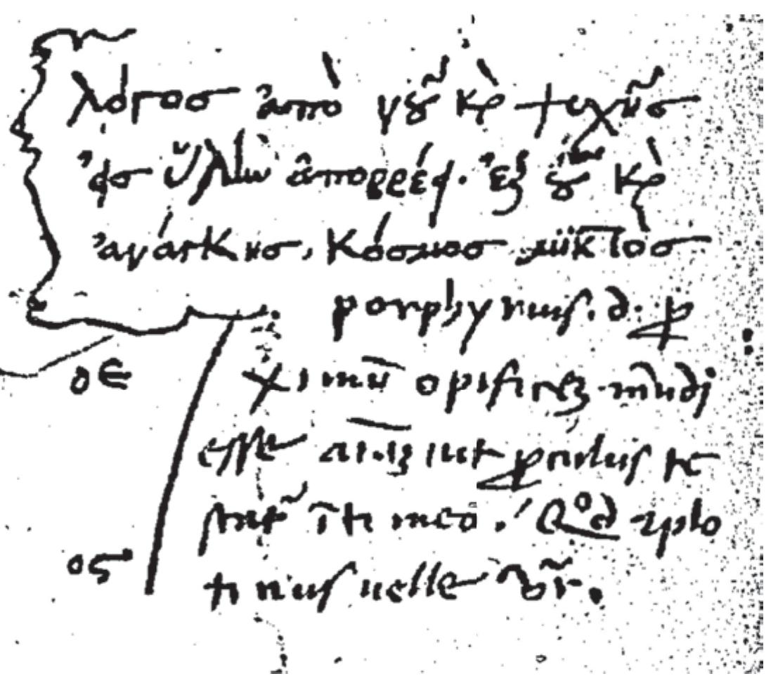 MS. Paris, Bibliotheque nationale de France, Gr. 1816, f. 947  another time the World Soul, and he says that this Intellect is called the Demiurge-Zeus (Iuppiter opifex) and the Father-Zeus (Iuppiter pater), but the World Soul is called the Ruler-Zeus (Juppiter dux).3? 