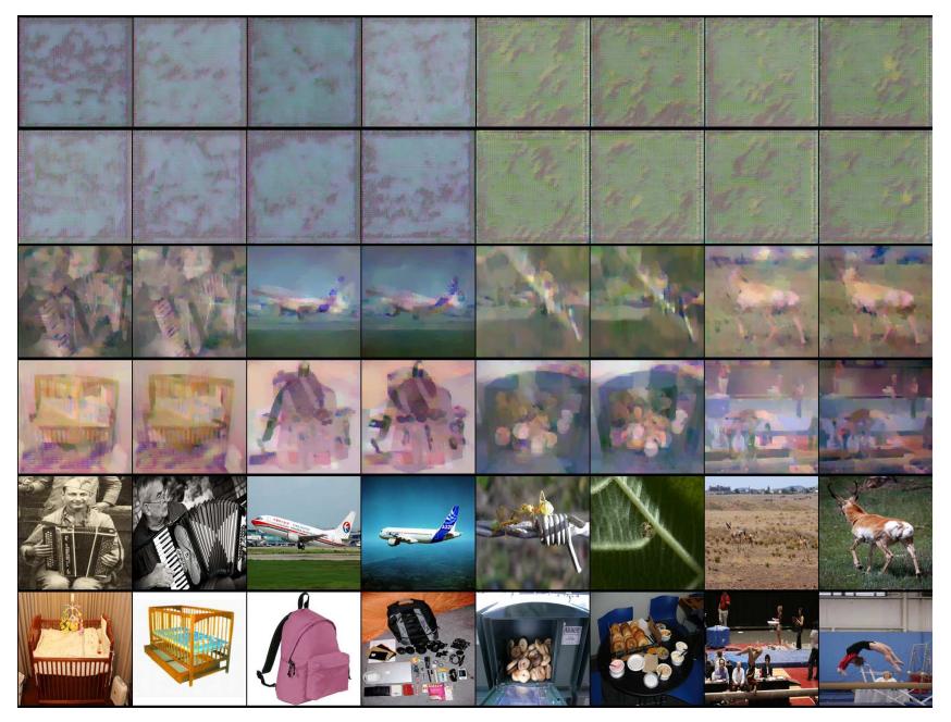 Batch image reconstruction on imagenet dataset using
