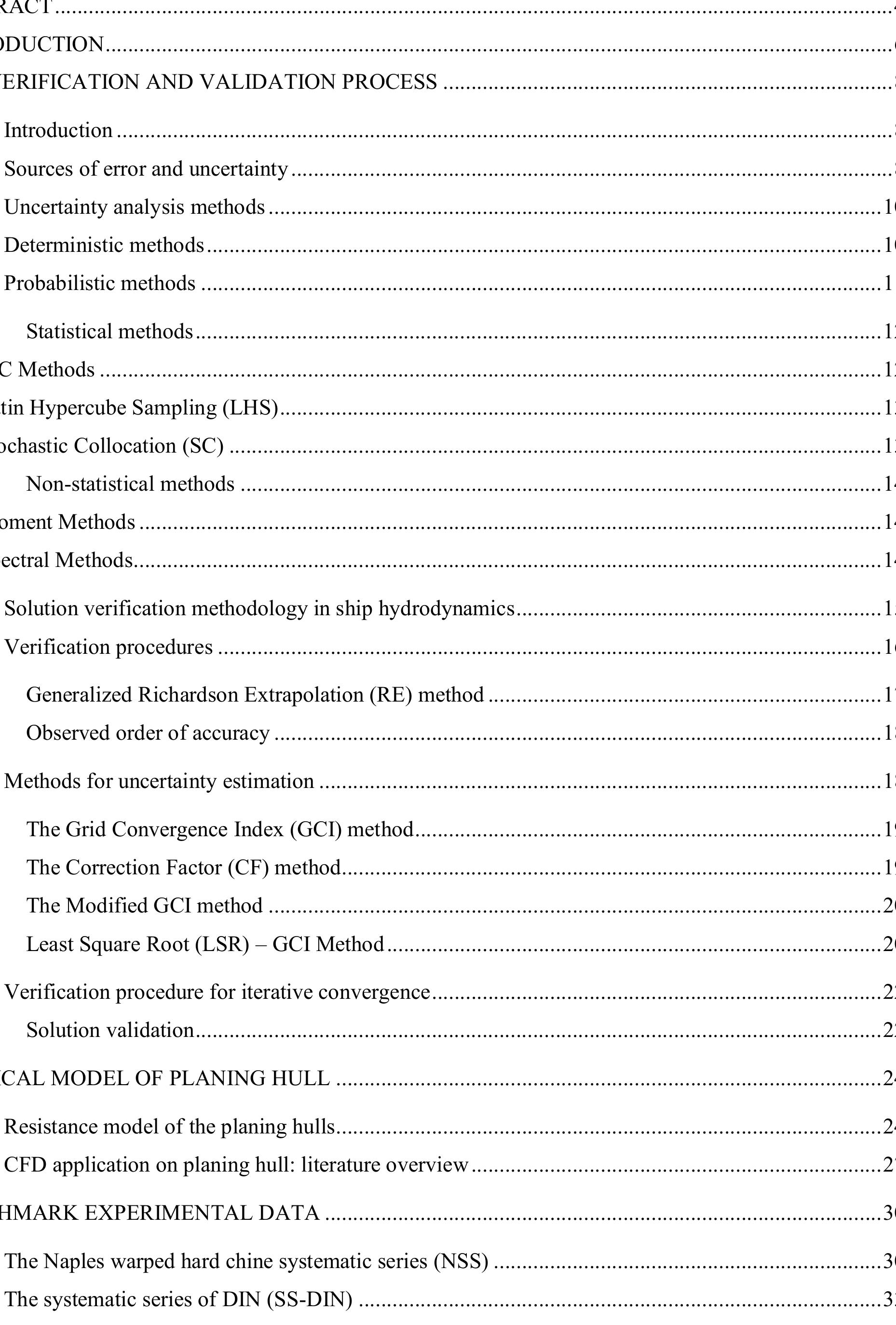 Table 1 - from The problem of verification and validation