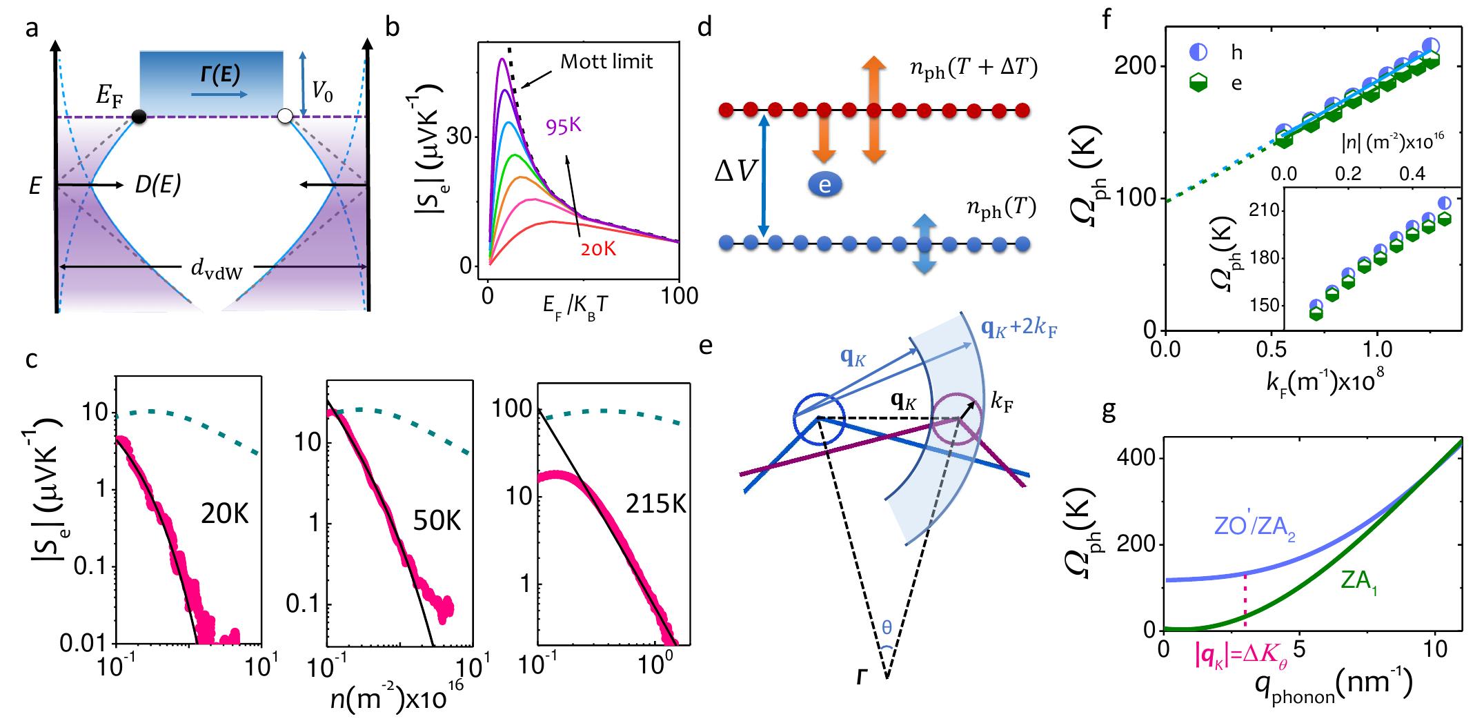 Microscopic mechanism of thermoelectric transport and layer