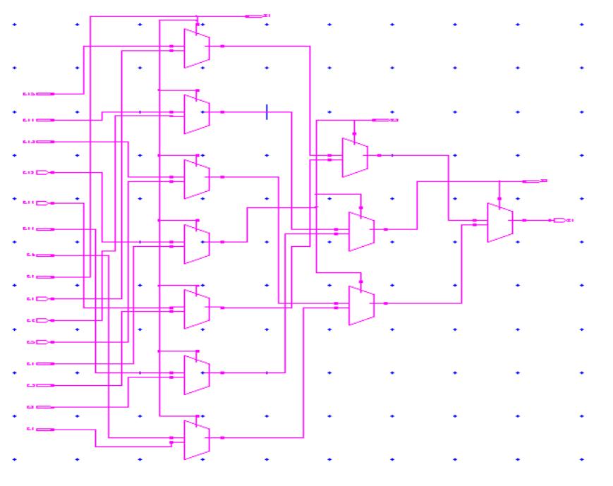 Design of multiplexer based decoder using tanner tool 13