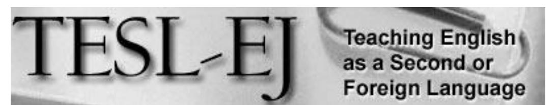 The Electronic Journal for English as a Second Language 