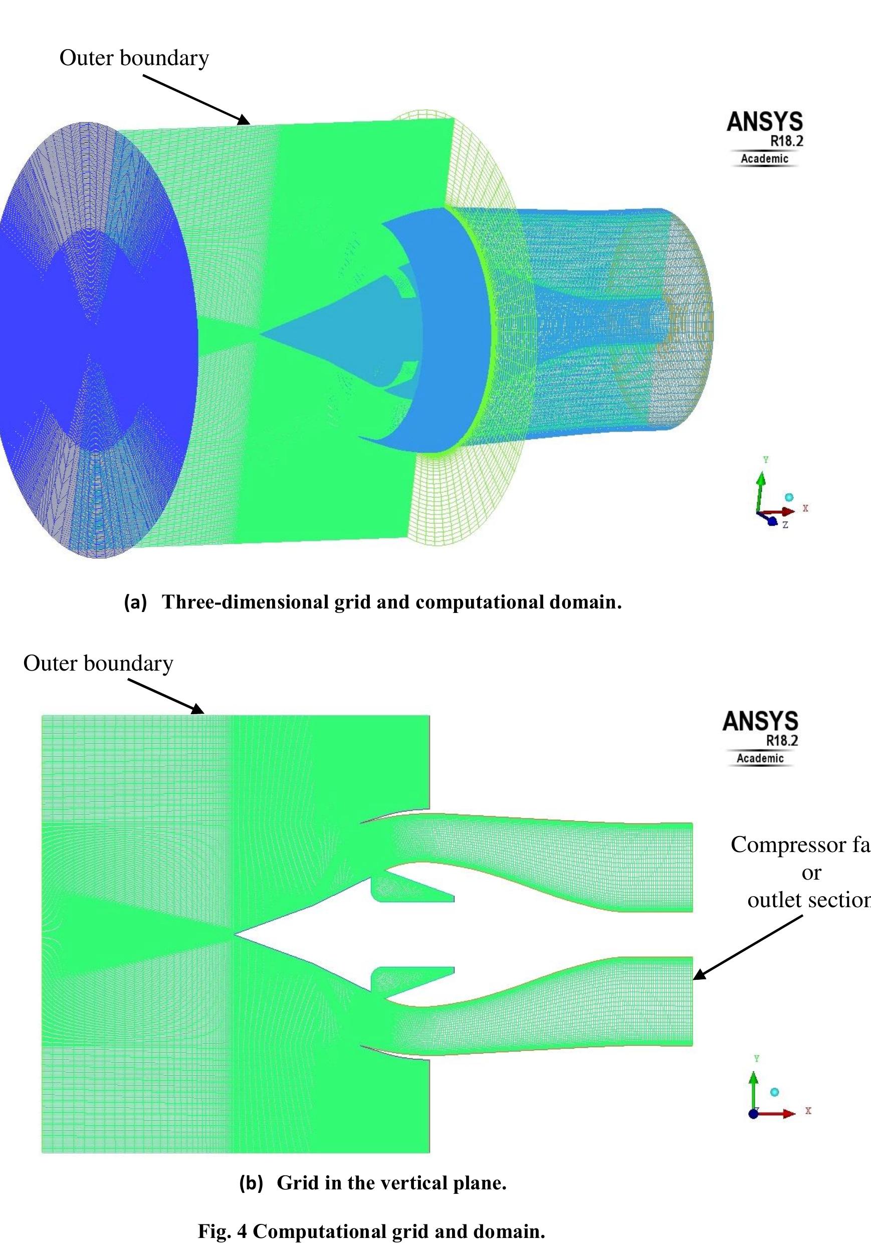 Geometry Inlet Ini Cpu Geometry of supersonic inlet at section z-zero.