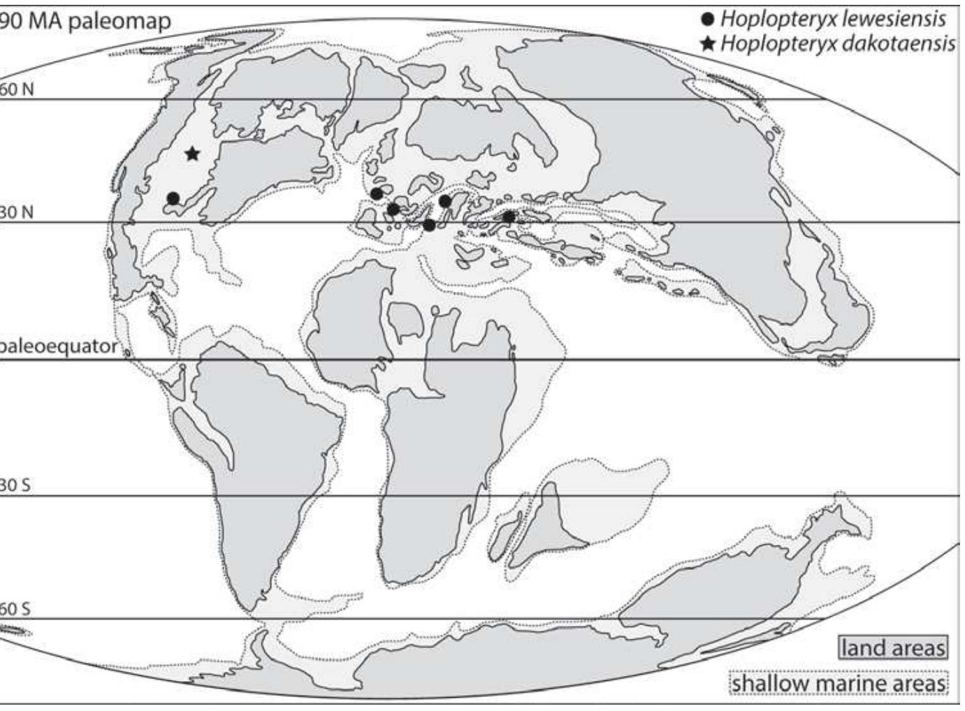 |. paleogeographic map showing the global distribution of