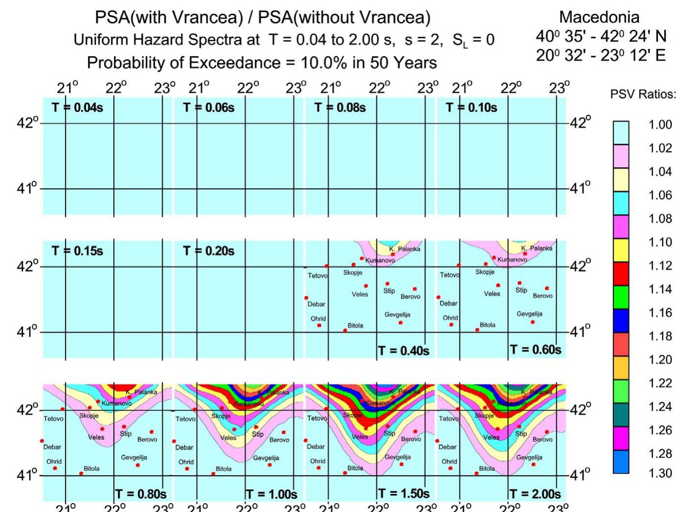 An example of a seismic zoning map for macedonia for the