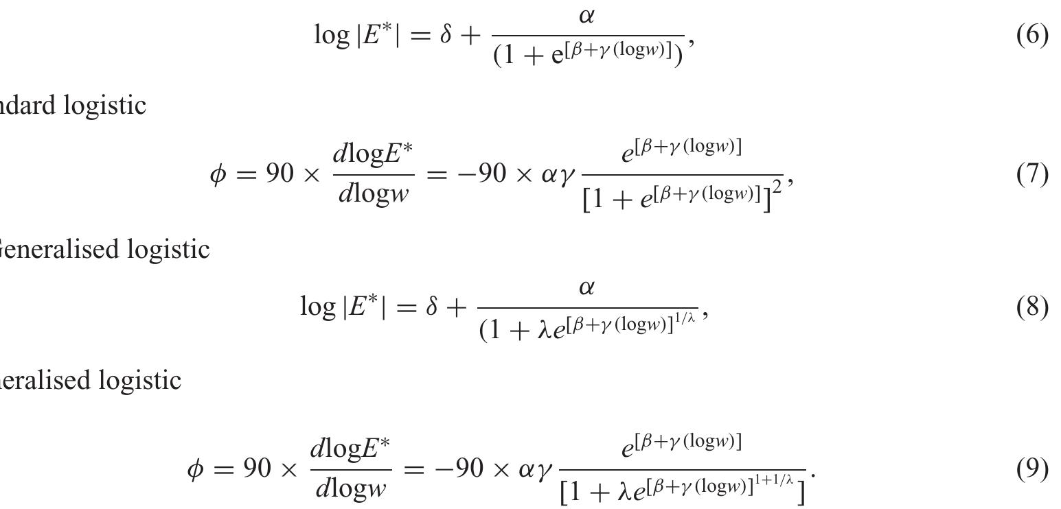 Complex Modulus Rheology Equation Figure 9 - from Prediction of phase angles from dynamic