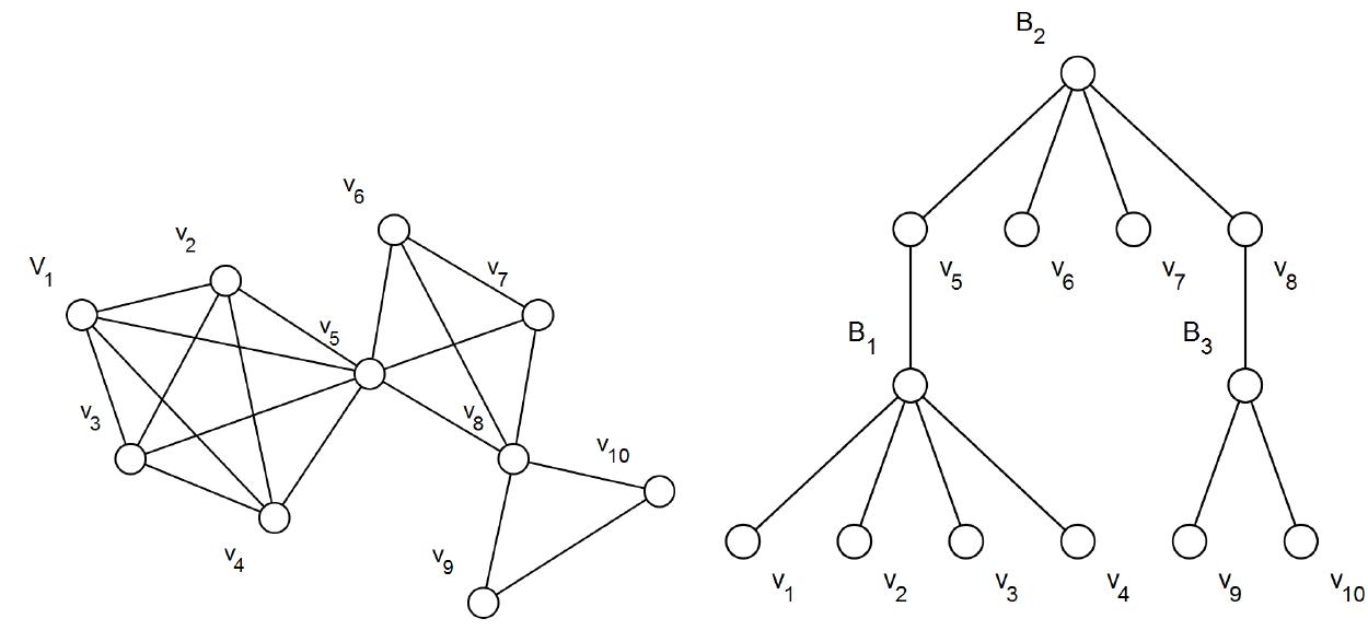 Block Graph Introduction A block graph and its skeleton graph also if dg(ui,vj) = d