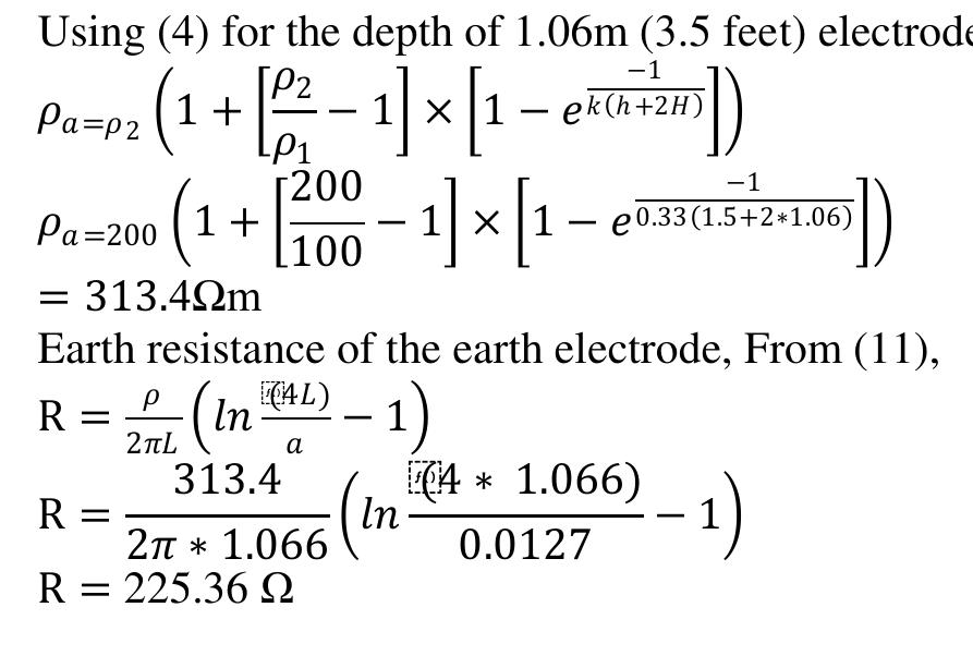 (PDF) Soil Resistivity Analysis and Earth Electrode Resistance ...