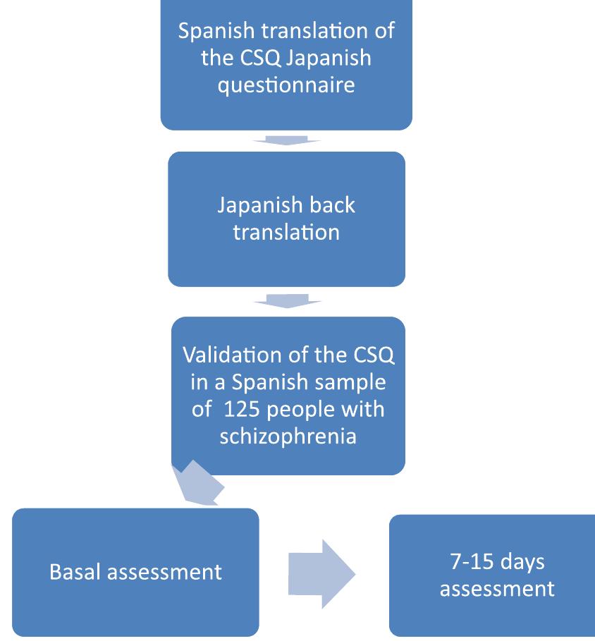 Flowchart showing the sequence of validation process of the