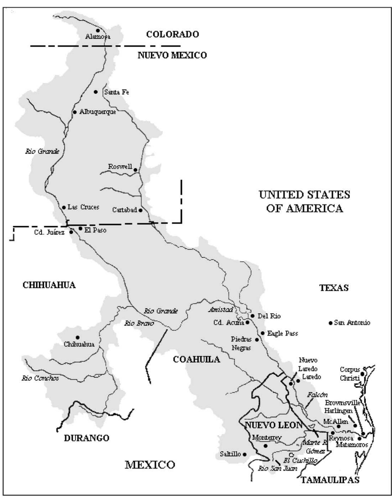Figure 1 - from Bi-national water issues in the Rio