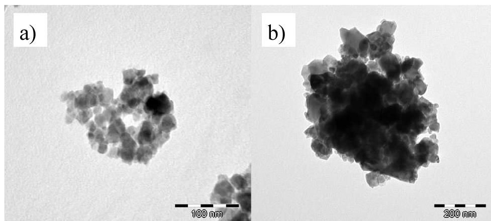 Tem micrographs of: a) sample nago, b) sample ns6o rys. 4.