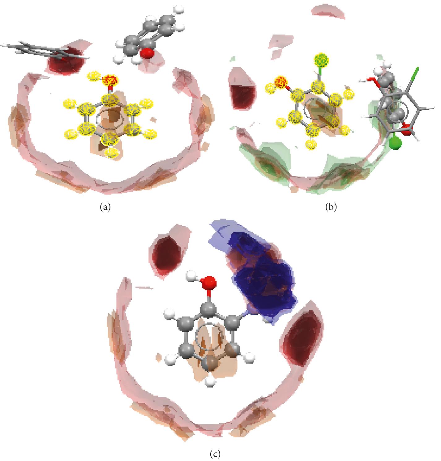 Full Interaction Maps Of A Phenol B 2cph And C 2aph