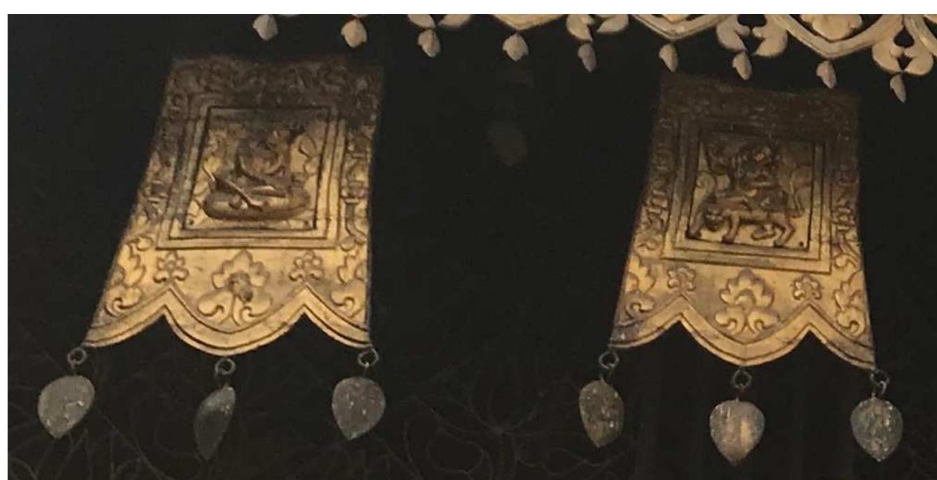 Luipa and Dombi Heruka on repousse banners (halampo), Janabahah. 