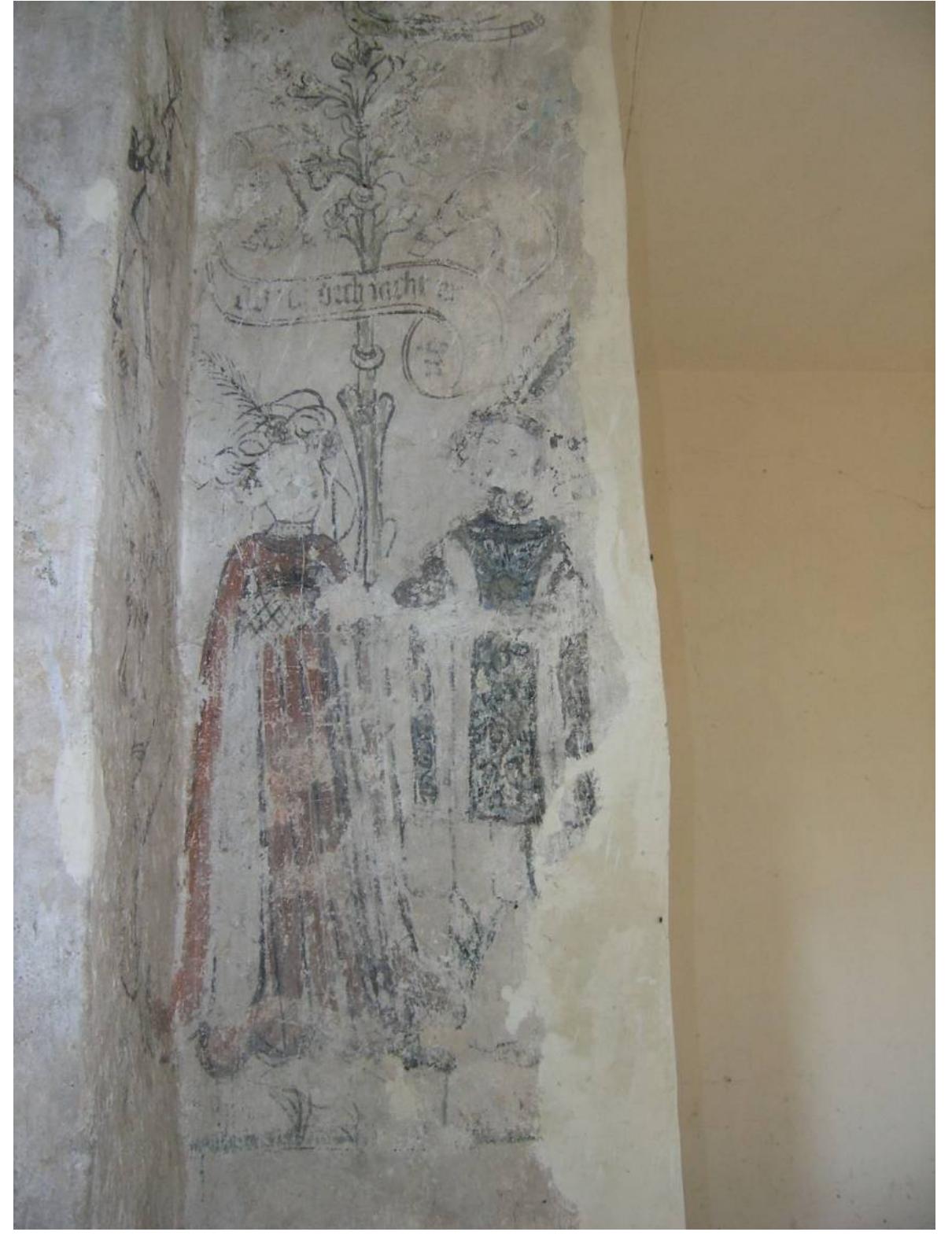 Figure 29. Witkow, tower. Wedding scene. Around 1450. Photo by Dagmara Adamska, the author’: own work. 