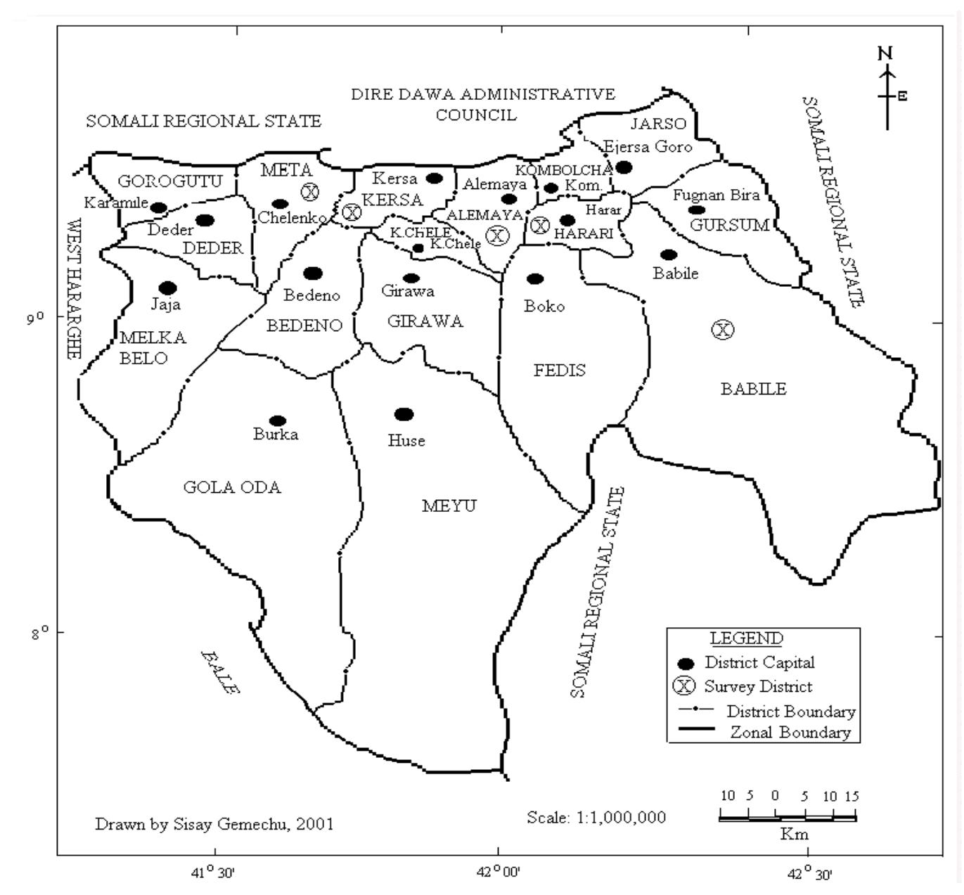 Hararge Map Figure 2 - from Grain storage methods and their effects on