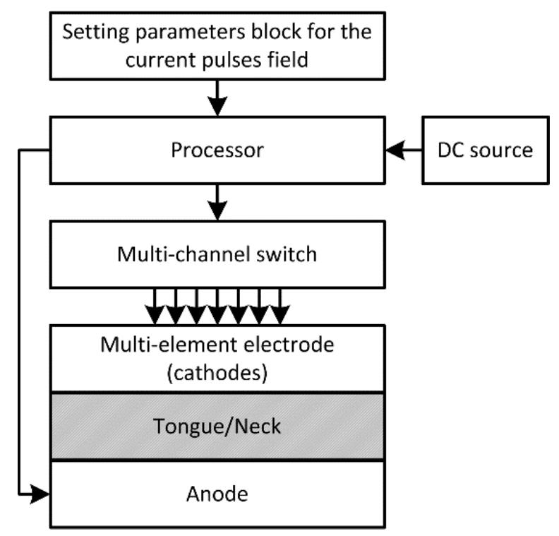 Figure 1: Block diagram of the engineering  feasibility of multi-channel neurostimulation evctemsc 