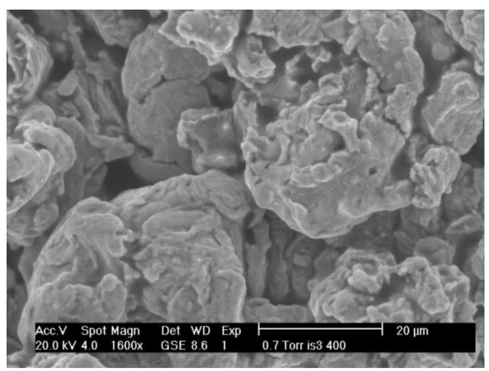 Figure 17: fracture surface of the 400°C sintered specimen applying pressure Pf at 300°C 
