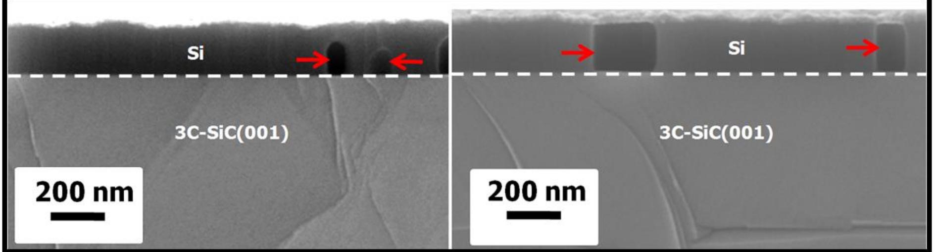 Iv-8: cross-section sem images showing the voids created in