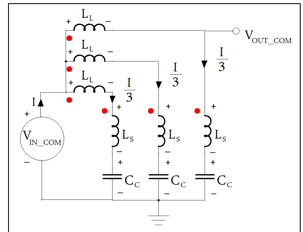 Simplified common mode equivalent circuit value of cc. li,