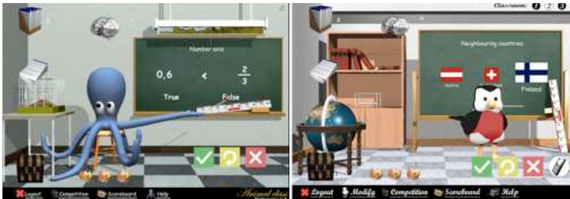 Figure 1. Teaching in AnimalClass games. 