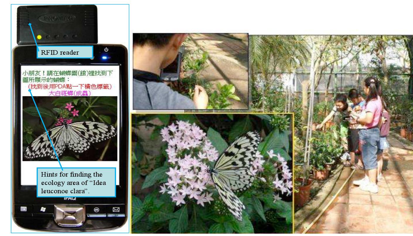 Figure 2. The PDA learning system interface. 