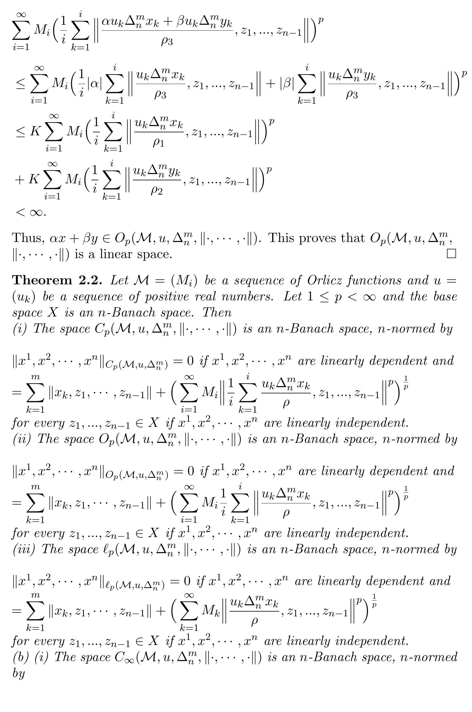 (PDF) Cesàro Orlicz Sequence Spaces and Their Köthe-Toeplitz Duals