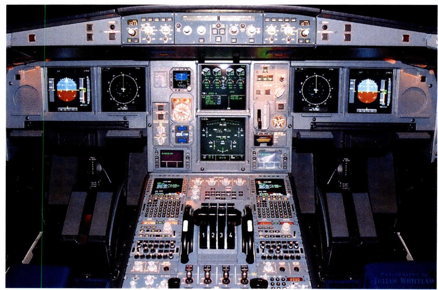 A-10: instruments of the airbus a340-642. © julian whitelaw,
