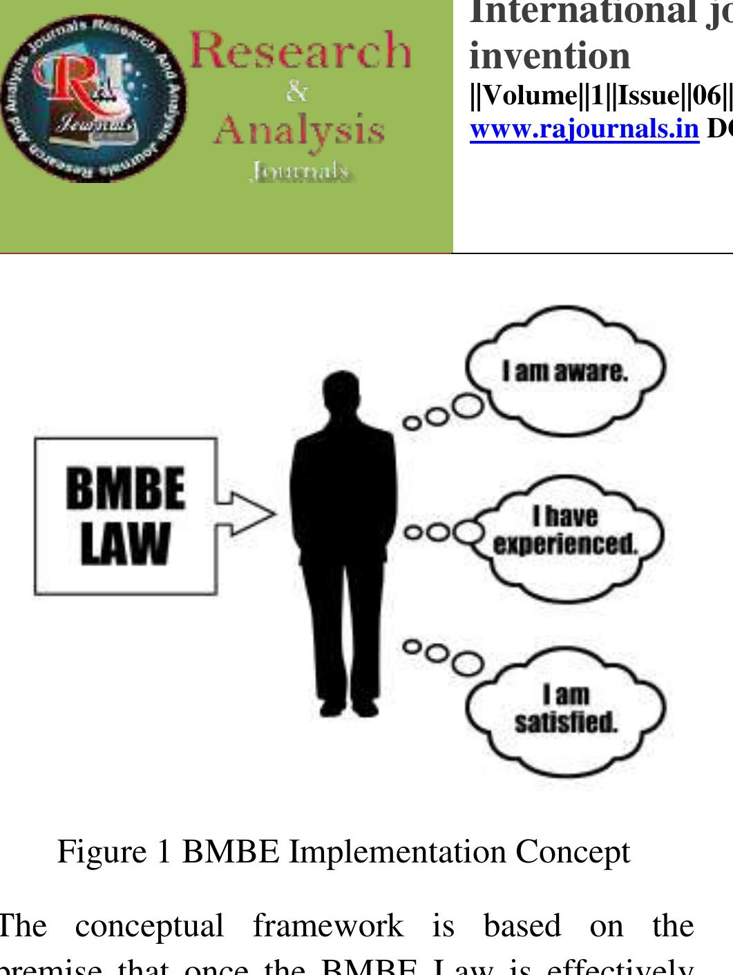 (PDF) Extensive Implementation Of The BMBE Law: An Assessment