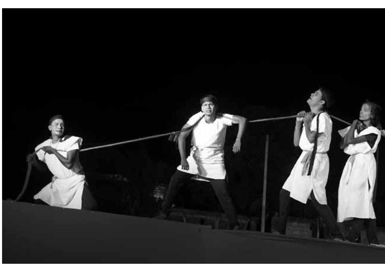 Tragedy scene about political dilemma, North Sri Lanka. 