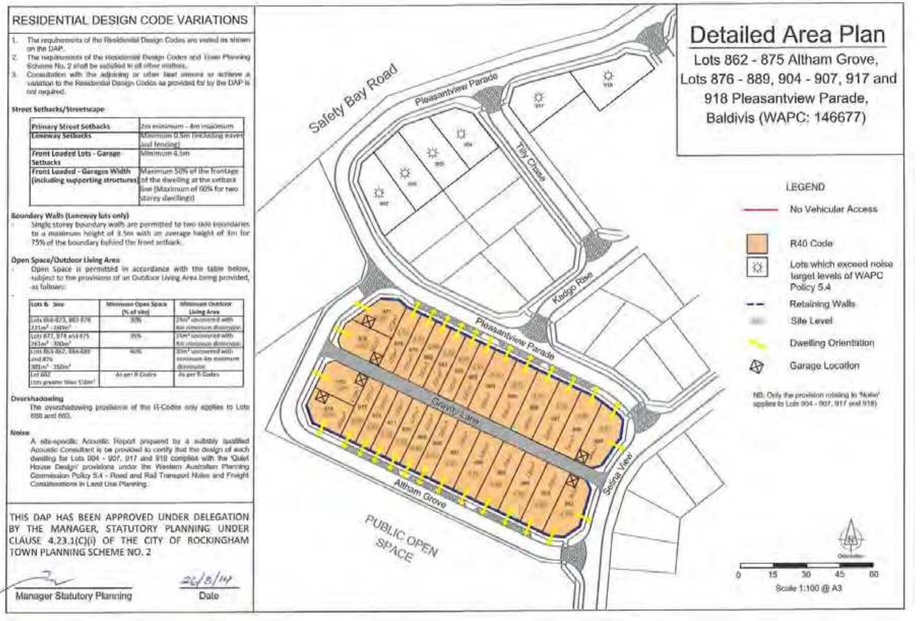-2: detailed area plan of an area of baldivis, western