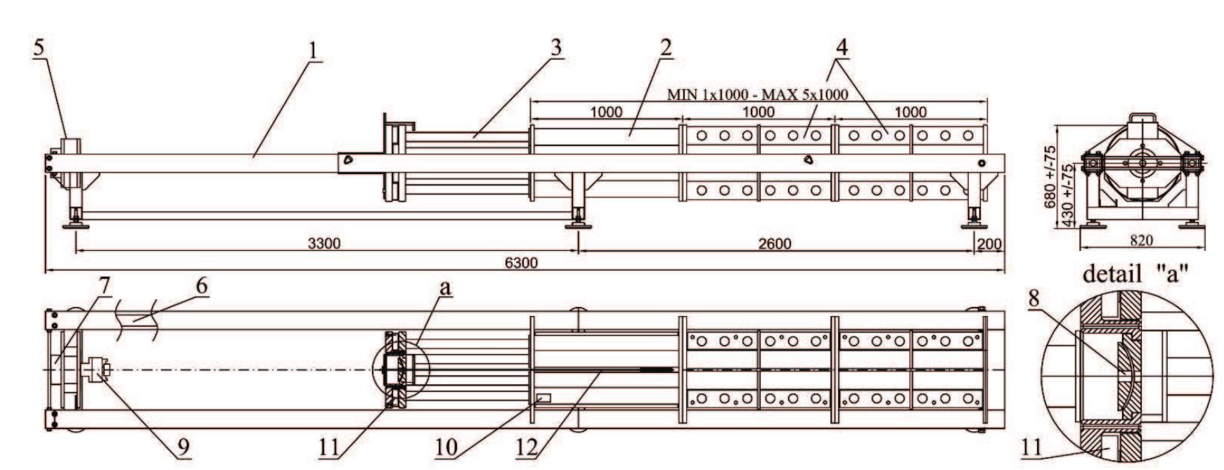 Block diagram of the hydraulic system loading the rock bolt